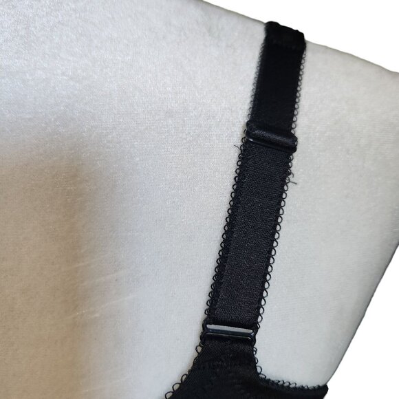 Wacoal Bodysuede Underwire Ultra Full Coverage Bra Black Women's Size 36C - Picture 8 of 13